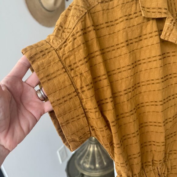 Madewell Tan Button-Front Jumpsuit - Picture 4 of 16